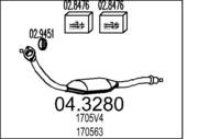 04.3280 MTS - Katalizator MTS P306 1.9TD