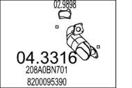 04.3316 MTS - Katalizator MTS KUBISTAR 1,5
