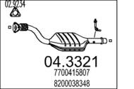 04.3321 MTS - Katalizator MTS CLIO 1.6I 16V