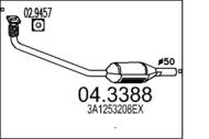 04.3388 MTS - Katalizator MTS GOLF III 1.8I