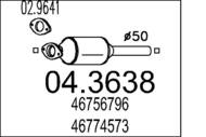 04.3638 MTS - Katalizator MTS PUNTO II 1.9D
