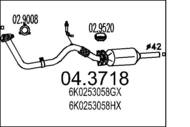 04.3718 MTS - Katalizator MTS POLO 1.4I