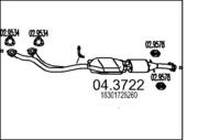 04.3722 MTS - Katalizator MTS BMW 320I