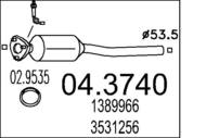 04.3740 MTS - Katalizator MTS VOLVO 740 2.3