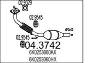 04.3742 MTS - Katalizator MTS POLO 1.9D