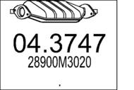 04.3747 MTS - Katalizator MTS SANTAMO 2.0I