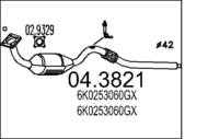 04.3821 MTS - Katalizator MTS CORDOBA 1.4