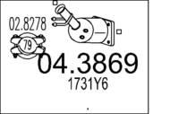 04.3869 MTS - Katalizator MTS P307 2,0HDI 110HP 02-06