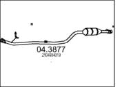 04.3877 MTS - Katalizator MTS DB E240 V6