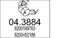 04.3884 MTS - Katalizator MTS LAGUNA II 2.2