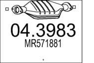 04.3983 MTS - Katalizator MTS PAJERO SPORT 2.5