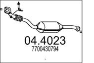 04.4023 MTS - Katalizator MTS TWINGO 1.2