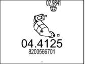 04.4125 MTS - Katalizator MTS CLIO III 1,5