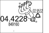 04.4228 MTS - Katalizator MTS VECTRA C 2.2. 16V