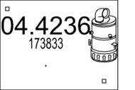 04.4236 MTS - Katalizator MTS P207 1.6 HDI