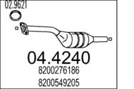 04.4240 MTS - Katalizator MTS CLIO III 1.2 16V