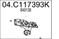 04.C117393K MTS - Kolektor wydechowy MTS /żeliwny/ GM