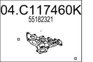 04.C117460K MTS - Kolektor wydechowy MTS /żeliwny/ FIAT
