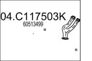 04.C117503K MTS - Kolektor wydechowy MTS /żeliwny/ ALFA ROMEO