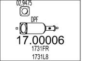17.00006 MTS - Filtr cząstek stałych DPF MTS C5 2,2HDI 01-04