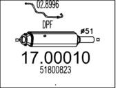 17.00010 MTS - Filtr cząstek stałych DPF MTS DOBLO 1,3MJTD 05-