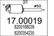 17.00019 MTS - Filtr cząstek stałych DPF MTS SCENIC 1,9DCI 05-