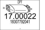 17.00022 MTS - Filtr cząstek stałych DPF MTS BMW 530D