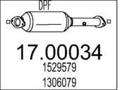 17.00034 MTS - Filtr cząstek stałych DPF MTS FOCUS 2,0TDCI