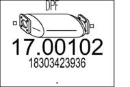17.00102 MTS - Filtr cząstek stałych DPF MTS BMW 530d