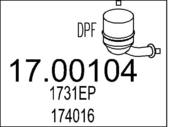 17.00104 MTS - Filtr cząstek stałych DPF MTS P307