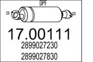 17.00111 MTS - Filtr cząstek stałych DPF MTS SANTA FE 2,2