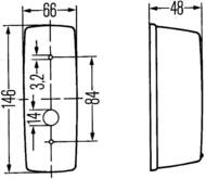 2BA 001 277-021 HEL - Lampa kierunkowskazu HELLA 