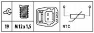 6PT 009 309-461 HEL - Czujnik temperatury wody HELLA 