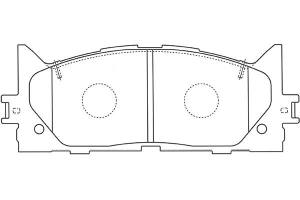 BP-9105 - Klocki hamulcowe KAVO (odp.GDB3429) TOYOTA CAMRY 06-