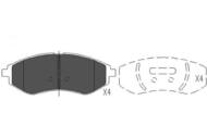 KBP-1003 - Klocki hamulcowe KAVO (odp.GDB3330) DAEWOO/CHEVROLET 02-