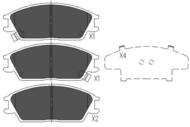 KBP-3028 - Klocki hamulcowe KAVO (odp.GDB893/GDB3331) HYUNDAI ACCENT 00-