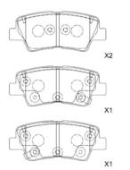 KBP-3045 - Klocki hamulcowe KAVO (FER) /tył/ HYUNDAI i30 13-