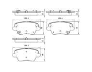 KBP-3058 - Klocki hamulcowe KAVO (FER) /tył/ HYUNDAI i30 16-/KIA CEED/PROCEED/XCEED 18- (odp.58302G4A30)