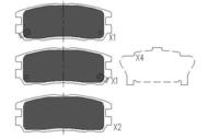 KBP-3502 - Klocki hamulcowe KAVO (odp.GDB1187) OPEL FRONTERA A/B/ISUZU TROOPER 00-