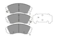 KBP-4024 - Klocki hamulcowe KAVO (odp.GDB344)8) HYUNDAI/KIA ILOAD 08-/I800 08-