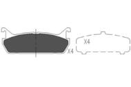 KBP-4507 - Klocki hamulcowe KAVO (odp.GDB890) ISUZU IMPULSE