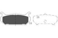 KBP-4508 - Klocki hamulcowe KAVO (odp.GDB1140) MAZDA 626 91-97/FORD