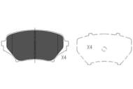 KBP-4550 - Klocki hamulcowe KAVO (odp.GDB3401) MAZDA MX-5 05-