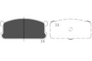 KBP-5521 - Klocki hamulcowe KAVO (FER) GBD194 MITSUBISHI GALANT /przód/