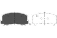 KBP-5522 - Klocki hamulcowe KAVO /przód/ (odp.GDB3129/GDB3319)