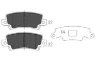 KBP-9016 - Klocki hamulcowe KAVO (odp.GDB3289) TOYOTA 97-/02-