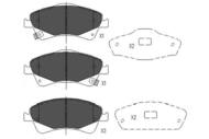 KBP-9103 - Klocki hamulcowe KAVO (odp.GDB3479) TOYOTA AURIS 07-