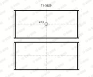 71-3929/4 STD GLY - Panewka wału korbowego GLYCO /kpl/ 