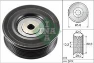 TO280004-1 - Rolka paska w-klin.SCRIPTUM /NSK JAPAN/ TOYOTA AURIS E15 07-12/AVENSIS T25 03-15