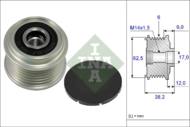 535 0219 10 - Sprzęgło alternatora INA TOYOTA